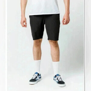 💥Nitrous Black Format Black Mens Hybrid Shorts 30